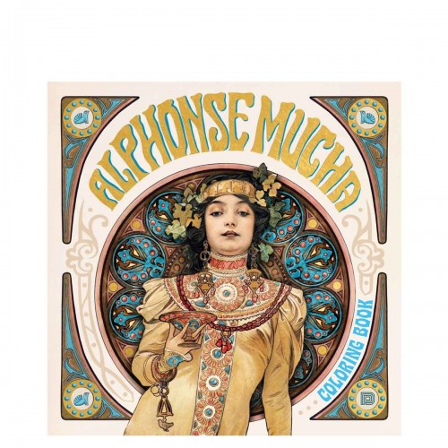 Alphonse Mucha Coloring Book
