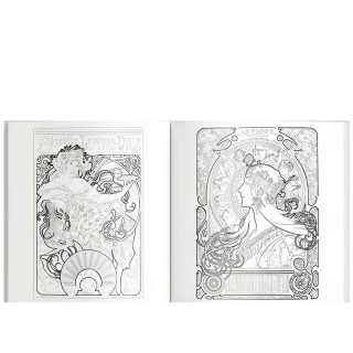 Alphonse Mucha Coloring Book