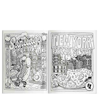 Street Food Coloring Book