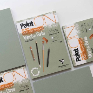 Clairefontaine PaintON Grey Green Pad A5