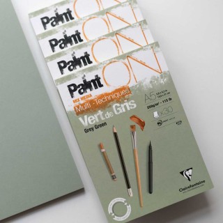Clairefontaine PaintON Grey Green Pad A4