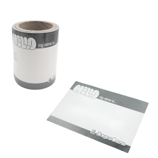 Dope Hello My Name Is Stickers Silver