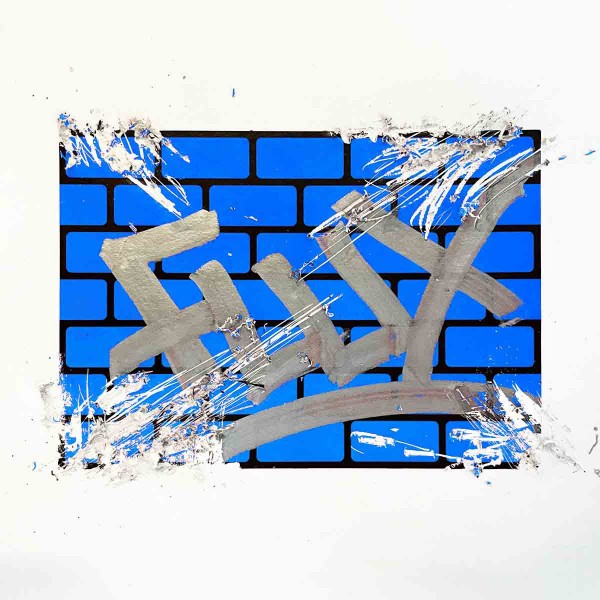 Flux Bricks Cyan Stickers