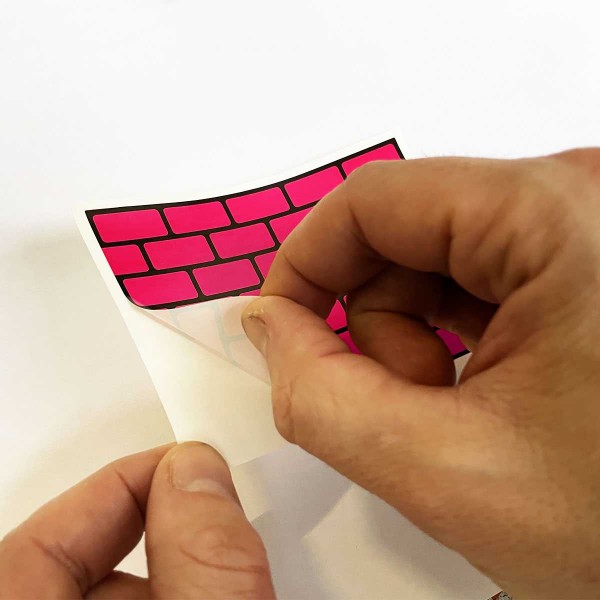 Flux Bricks Magenta Stickers