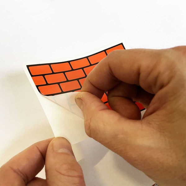 Flux Bricks Orange Stickers