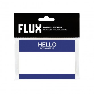 Flux Hello My Name Is Blue Stickers