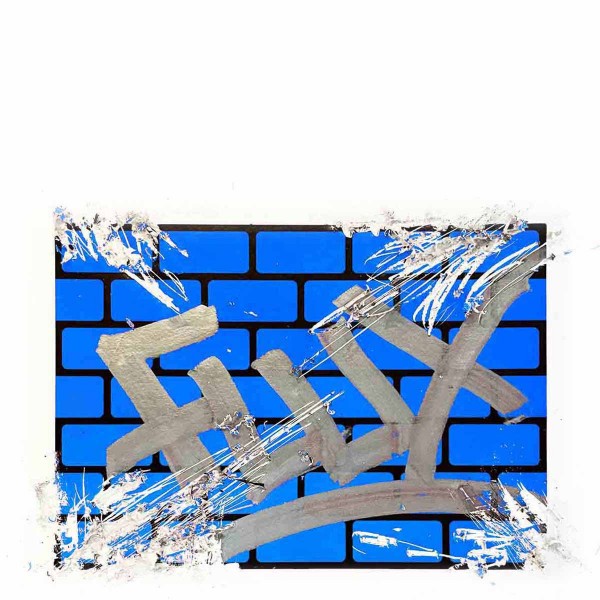 Flux Bricks Cyan Stickers
