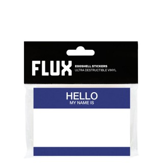 Flux Hello My Name Is Blue Stickers