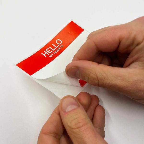 Flux Hello My Name Is Red Stickers