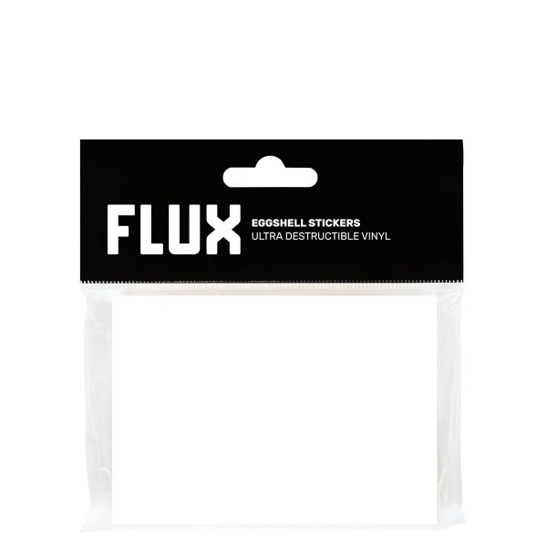 Flux White Stickers