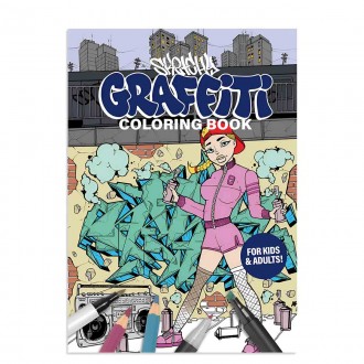 Sketchy Graffiti Coloring Book