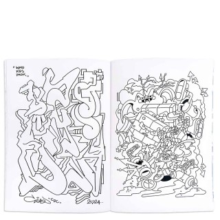 Sketchy Graffiti Coloring Book