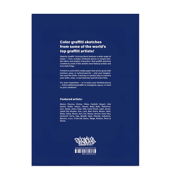 Sketchy Graffiti Coloring Book