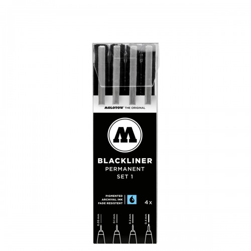Molotow Blackliner Marker 4 Set 1