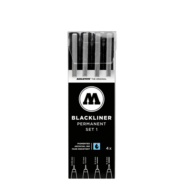 Molotow Blackliner Marker 4 Set 1