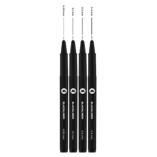 Molotow Blackliner Marker 4 Set 1