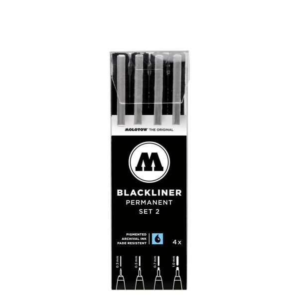 Molotow Blackliner Marker 4 Set 2
