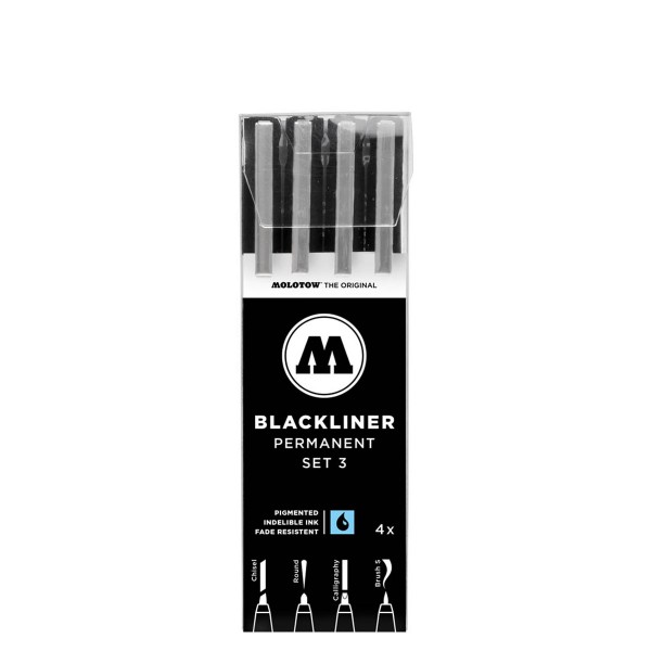 Molotow Blackliner Marker 4 Set 3
