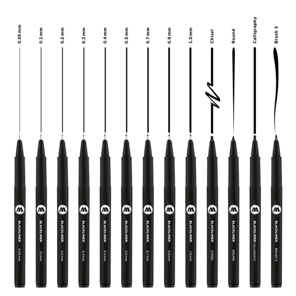 Molotow Blackliner Marker 13 Set