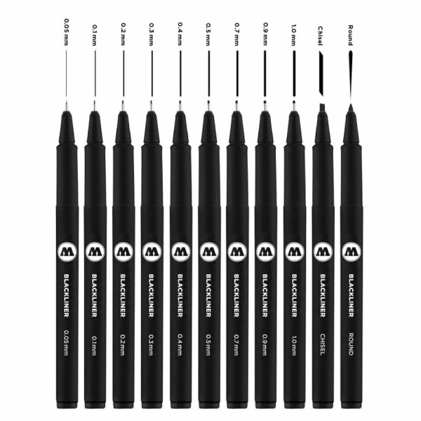 Molotow Blackliner Marker 11 Set