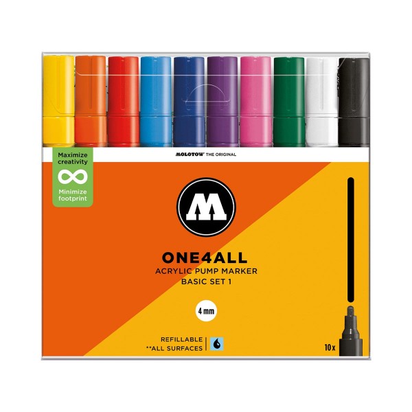 Molotow One 4 All 227HS 10pcs Basic Set 1