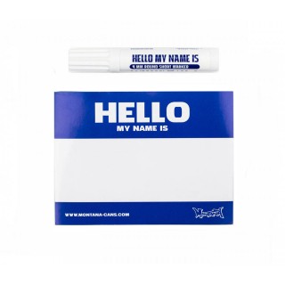 Montana Hello my name is Blue Stickers & Marker