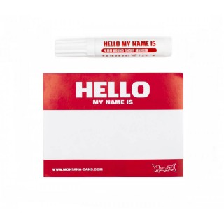 Montana Hello my name is Red Stickers & Marker