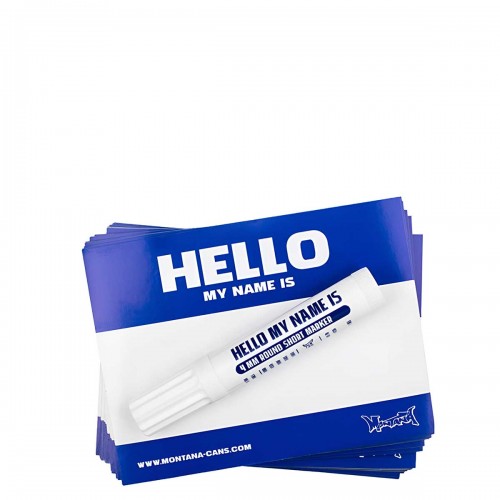 Montana Hello my name is Blue Stickers & Marker