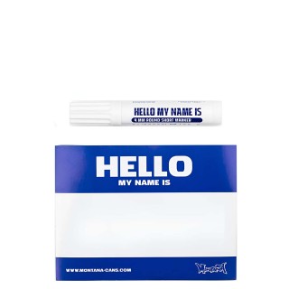 Montana Hello my name is Blue Stickers & Marker