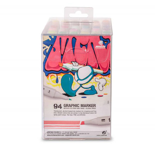 MTN 94 Graphic Marker Solid-Pastel 24 Set