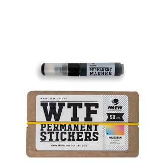 MTN WTF Hologram Stickers & Marker