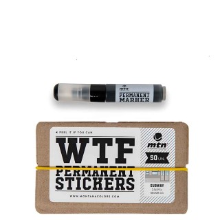 MTN WTF Subway Stickers & Marker