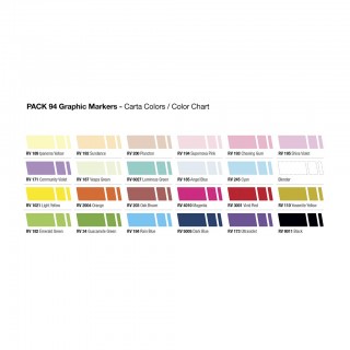 MTN 94 Graphic Marker Solid-Pastel 24 Set