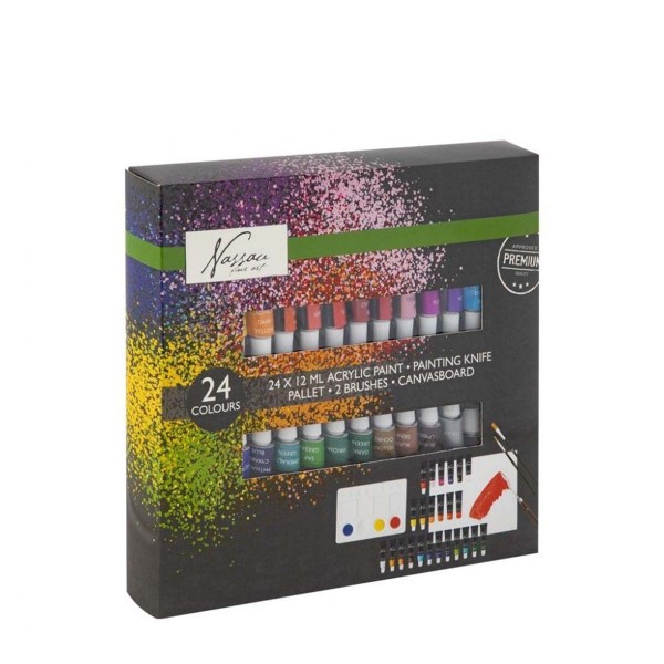 Nassau Acrylic Paint Set 24