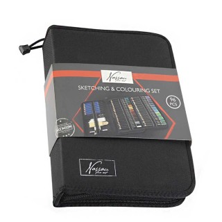Nassau Sketching & Colouring Set 96