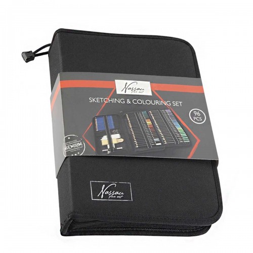 Nassau Sketching & Colouring Set 96