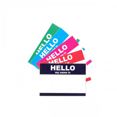 Hello my name is? A8 Stickers