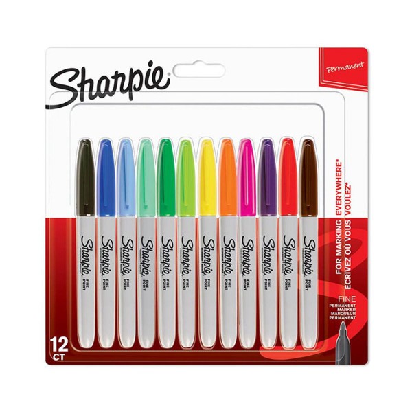 Sharpie Fine 12 Blister