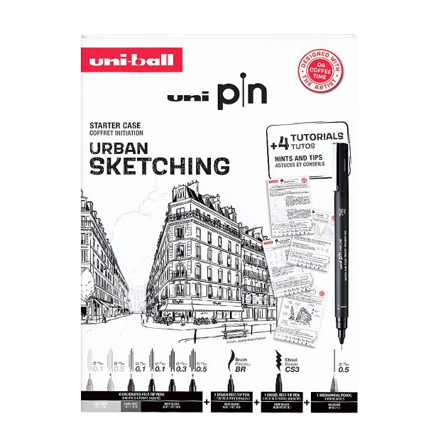 Uni Pin Starter Case Urban Sketching