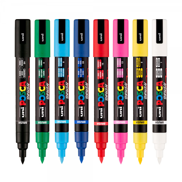 Posca PC-5BR Set 8