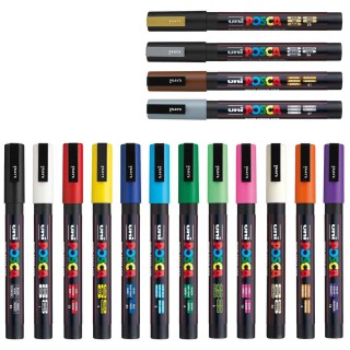 Posca PC-3M Set 16