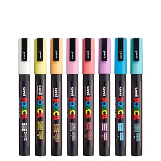 Posca PC-3M Set 8 - Soft Colors