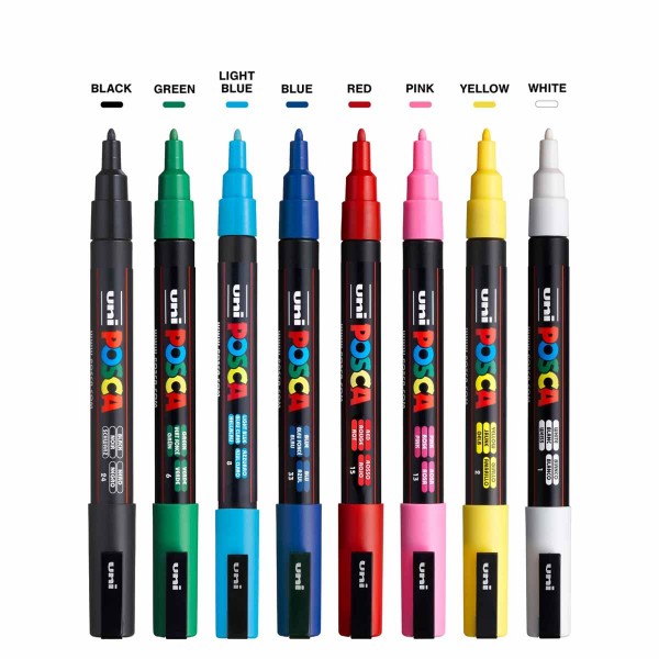 Posca PC-3M Set 8