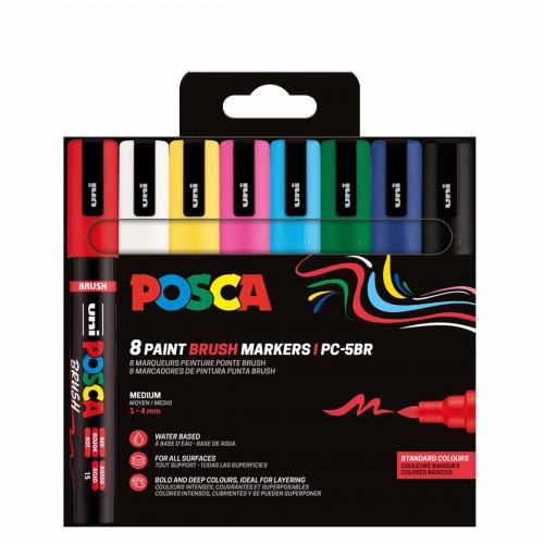 Posca PC-5BR Set 8