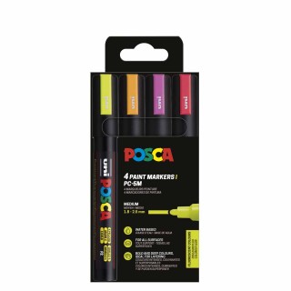 Posca PC-5M Set 4 - Neon Colors