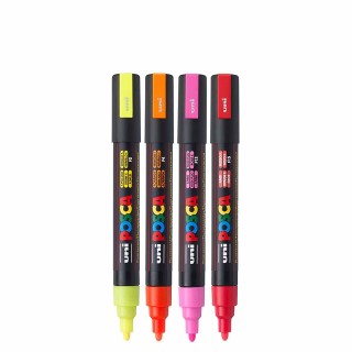 Posca PC-5M Set 4 - Neon Colors