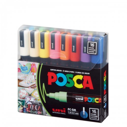 Posca PC-5M Set 16