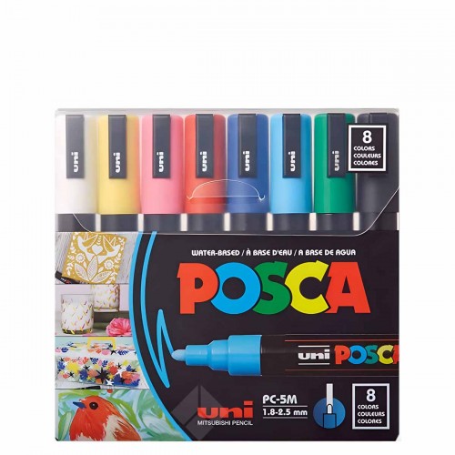 Posca PC-5M Set 8