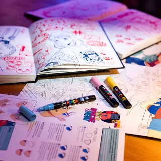 Posca Metal Box 20pcs - Manga Hero