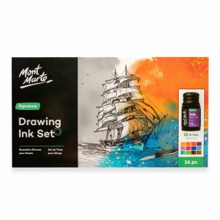 Mont Marte Drawing Ink Set 16pc